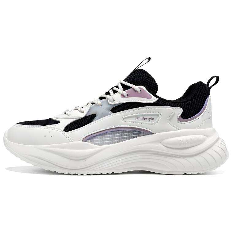 361° Life Collection Slip Resistant Abrasion Resistant Low top Casual Running Shoes Women's Black White