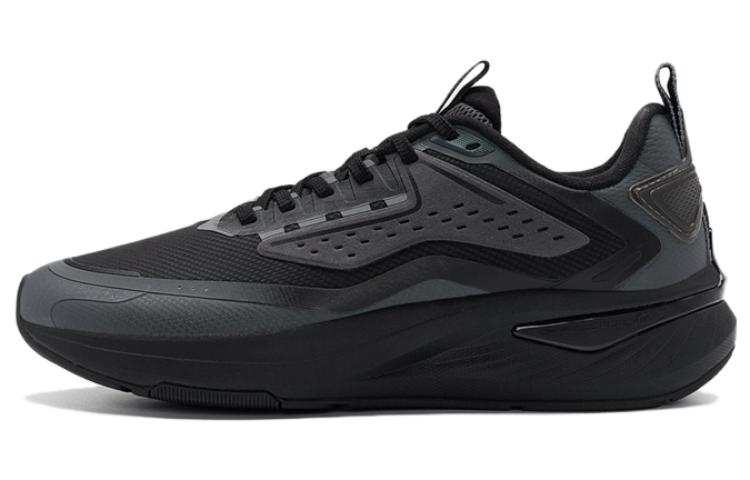 XTEP Slip Resistant Abrasion Resistant Slip Resistant Abrasion Resistant Low top Running Shoes Men's Black Gray