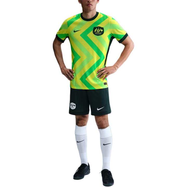 Nike Nike Australia National Team Soccer Jersey Men's Light Voltage Yellow/Professional Green