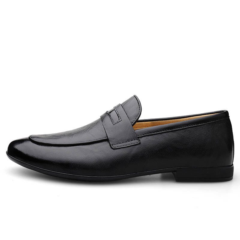 PAIBLOKS Top Grain Cow Leather Men's Casual Shoes Men's