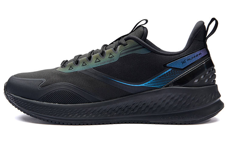 361° Cushioning, Wear Resistant Low top Running Shoes Men's Obsidian Black Comfortable
