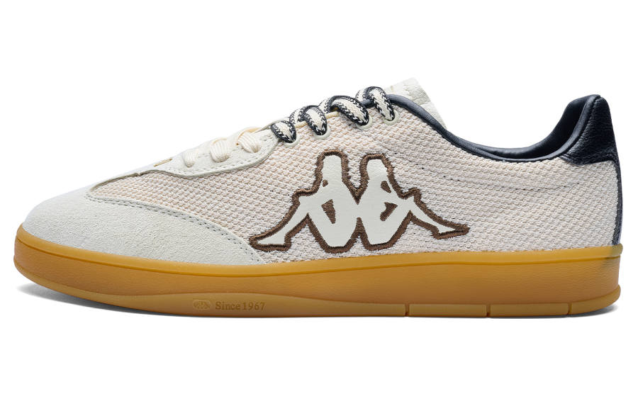 Kappa Tifo Back to Back Slip Resistant Abrasion Resistant Low top Skateboard Shoes White Black