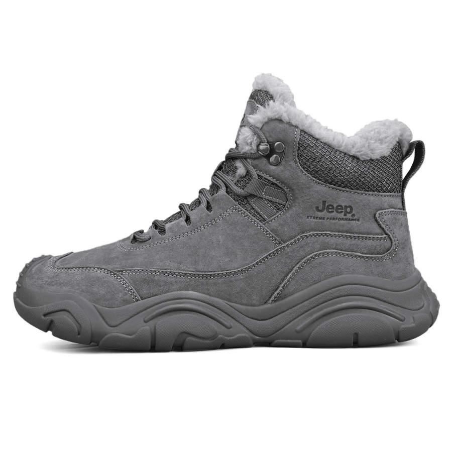 Jeep Cushioning Abrasion Resistant Breathable Height Increasing High top Outdoor Shoes Men's