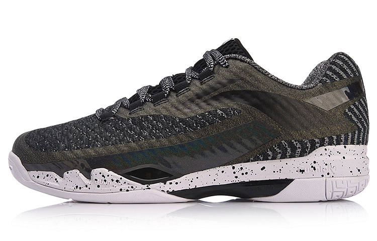 Li-Ning Li Ning Avant Garde Cushioning Rebound Low top Running Shoes Unisex Black Green