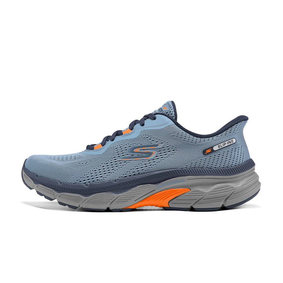 Skechers MEN'S GO Abrasion Resistant Breathable Low top Running Shoes Men's Marine Blue