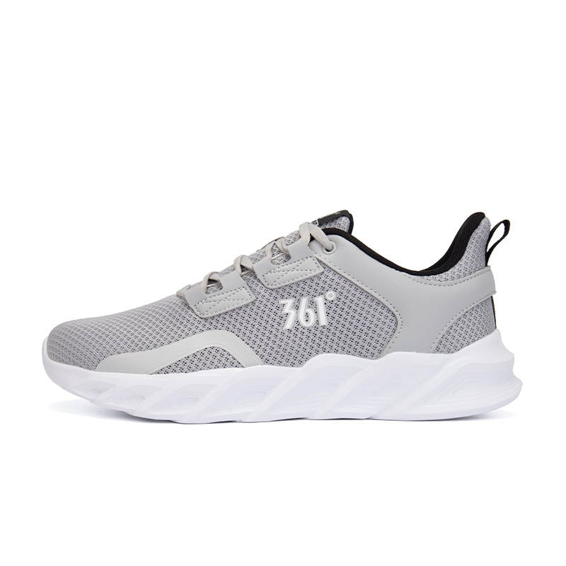 361° Cushioning Breathable Low top Running Shoes Men's Gray Black