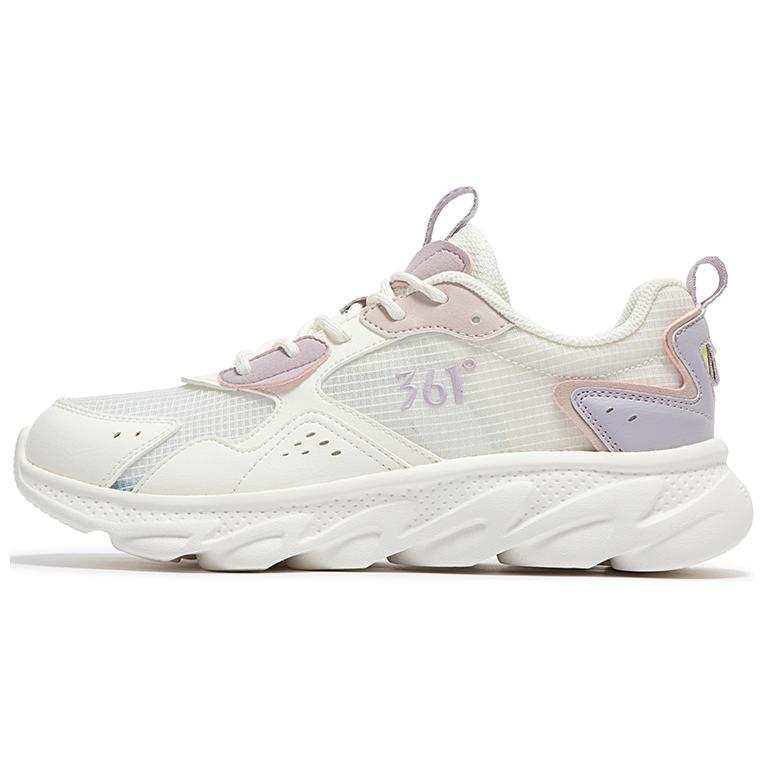 361° Slip Resistant Abrasion Resistant Slip Resistant Abrasion Resistant Low top Running Shoes Women's White Purple