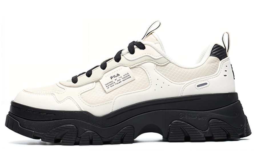 FILA HIKE Textile, Synthetic Leather Cushioning Slip Resistant Abrasion Resistant Low top Chunky Sneakers Women's