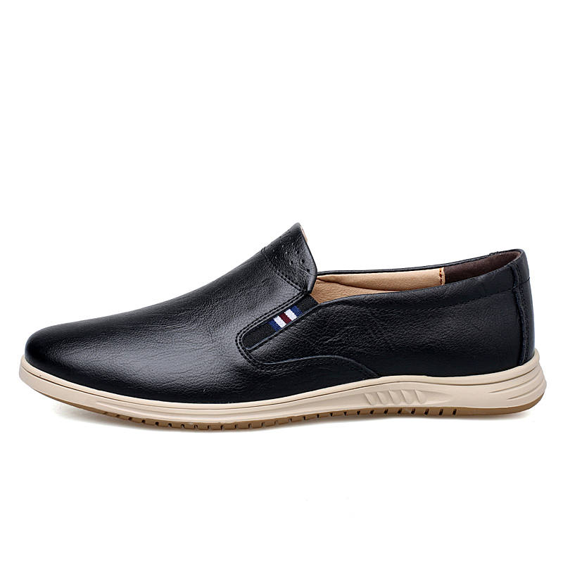 PAIBLOKS Cow Split Leather Men's Casual Shoes Men's