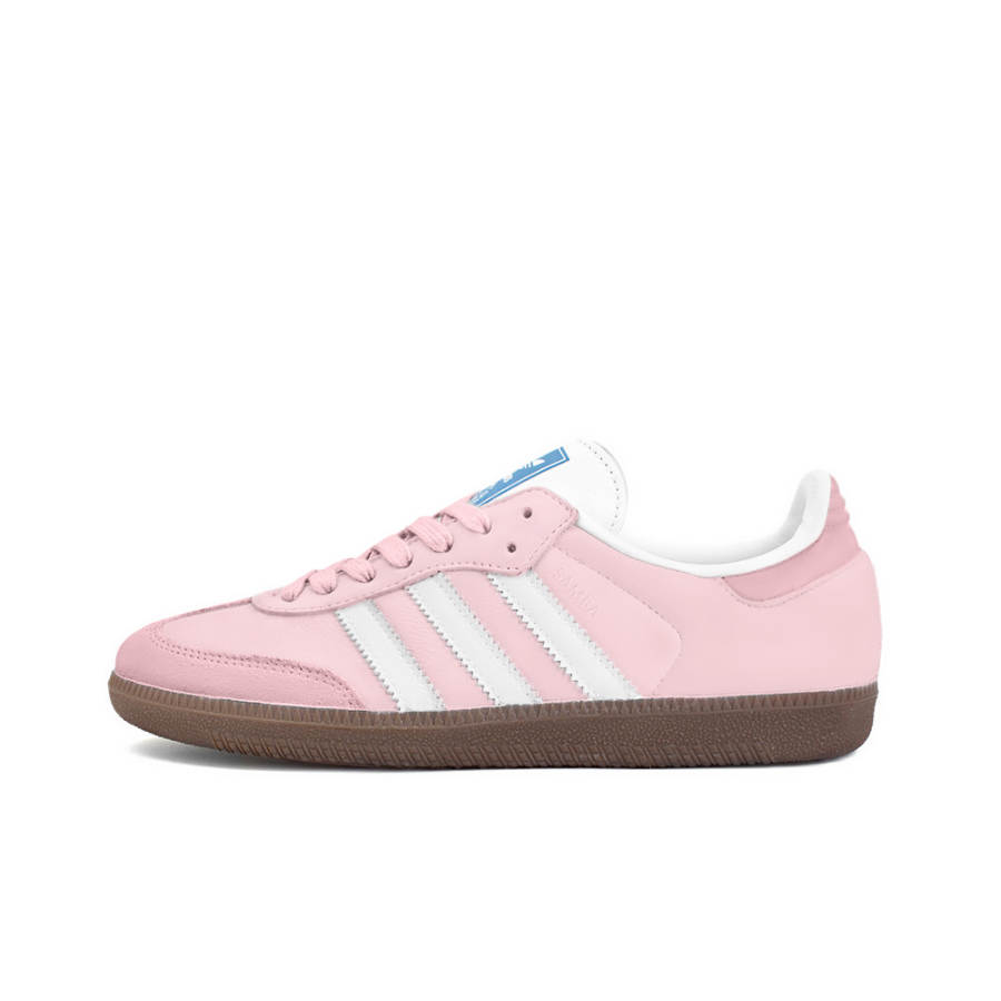 Adidas Originals SAMBA OG Slip Resistant Abrasion Resistant Low top Skateboard Shoes Unisex Pink