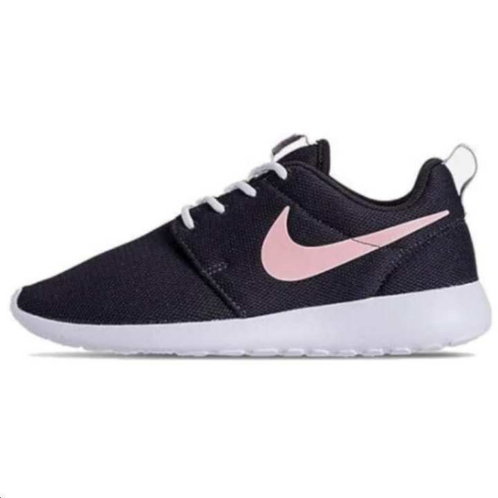 Nike Nike Roshe One Cushioning, Wear Resistant Low top Running Shoes Women's Black Pink