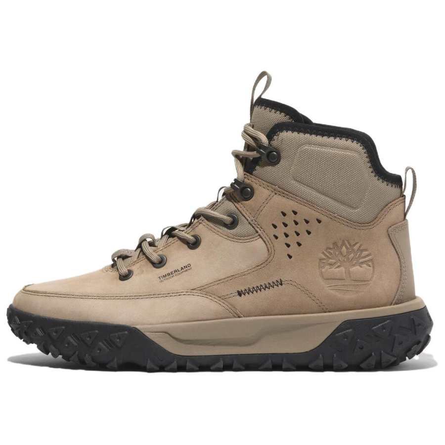 Timberland Greenstride Motion 6 Slip Resistant Abrasion Resistant High top Outdoor Shoes Men's Beige