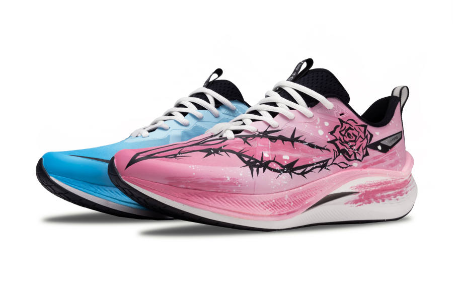 Li-Ning Li Ning Red Hare 7 Pro Running Shoes Men's Low Top Pink Blue