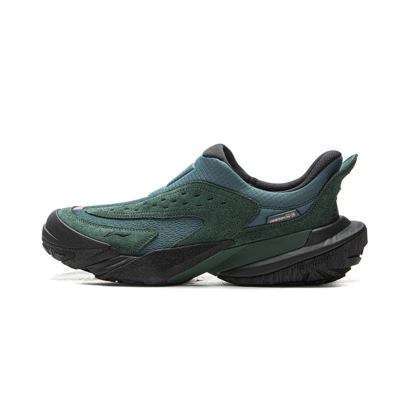 Li-Ning Li Ning Outdoor CF Tracing Cushioning Rebound Cushioning Rebound Low top Outdoor Shoes Unisex Blue Green