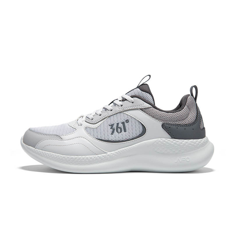 361° Cushioning Lightweight Cushioning Lightweight Low top Casual Running Shoes Men's Gray