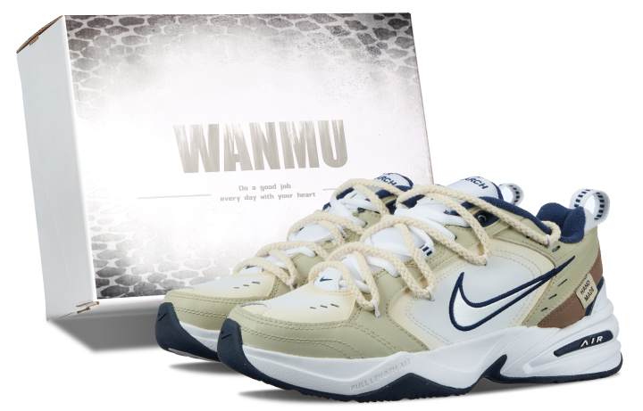 Nike Nike Air Monarch 4 Slip Resistant, Abrasion Resistant, Height Increasing Low top Chunky Sneakers Unisex Brown