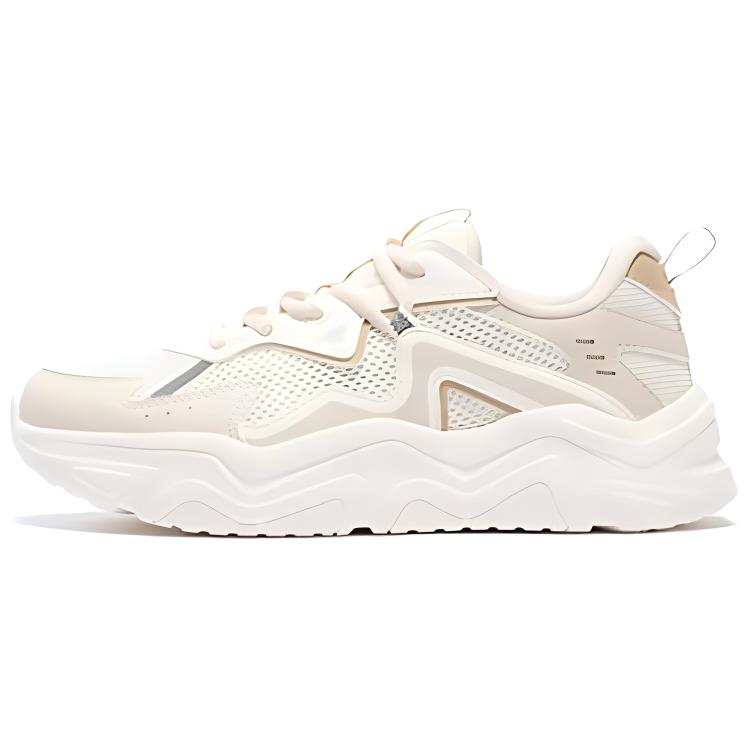 361° Slip Resistant Abrasion Resistant Low top Chunky Sneakers Women's Milk White