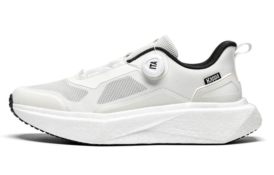 Kappa Diamond 3.0 Cushioning Slip Resistant Low top Running Shoes Unisex Classic White