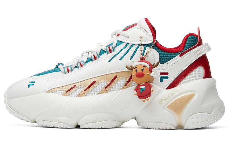 FILA Ade Xms Low Top White/Green/Red Women's