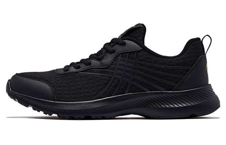 QIAODAN Low top Sprint Running Shoes Men's Black Gold