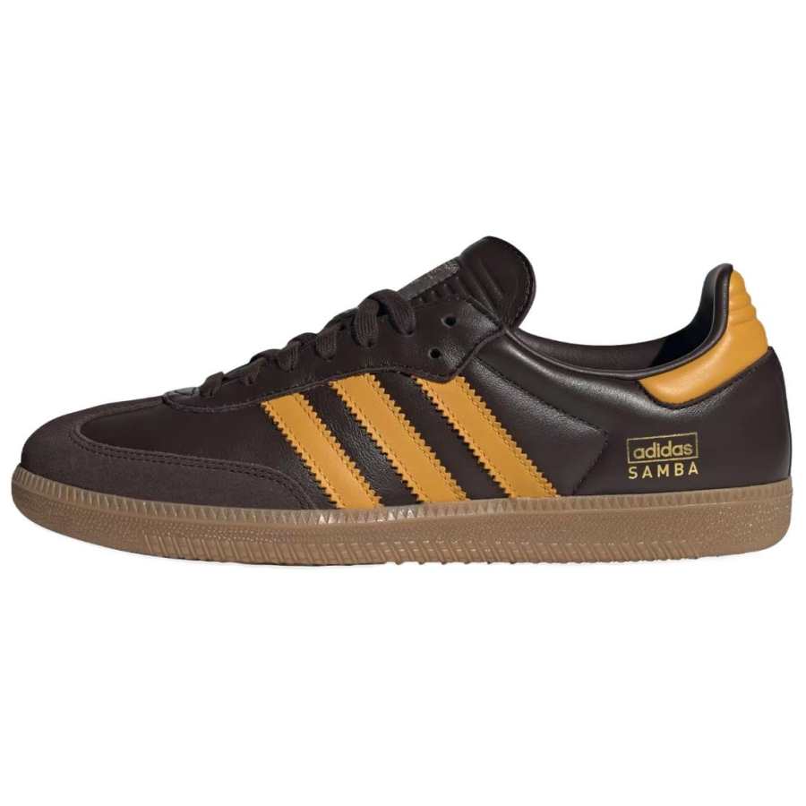 Adidas Originals Samba Adidas Originals Og 'Dark Brown Yellow'