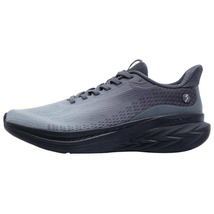 361° Abrasion Resistant Breathable Rebound Low top Sprint Running Shoes Men's Gray