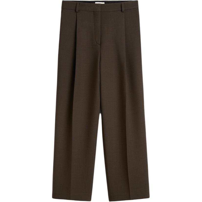 TOTEME Casual Pants Women's Bark Brown Moderate Straight Fit Pants