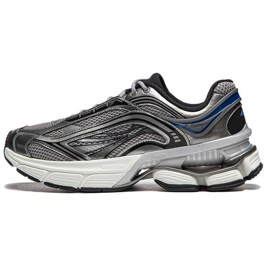 Li-Ning Li Ning Aurora RENEW Slip Resistant, Abrasion Resistant, Support, Height Increasing Low top Casual Shoes Men's Gray