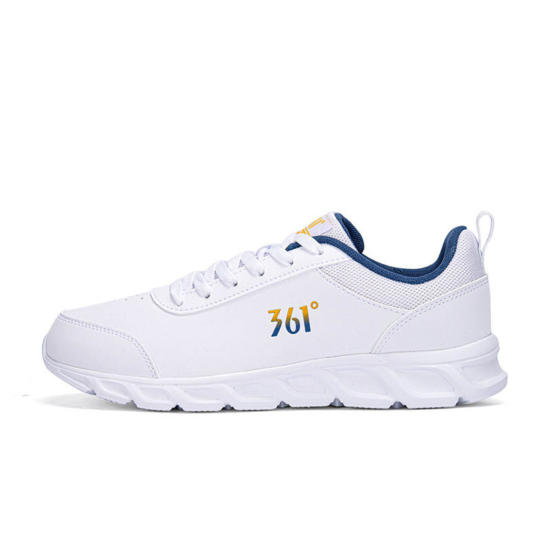361° Cushioning Slip Resistant Low top Running Shoes Men's White Blue