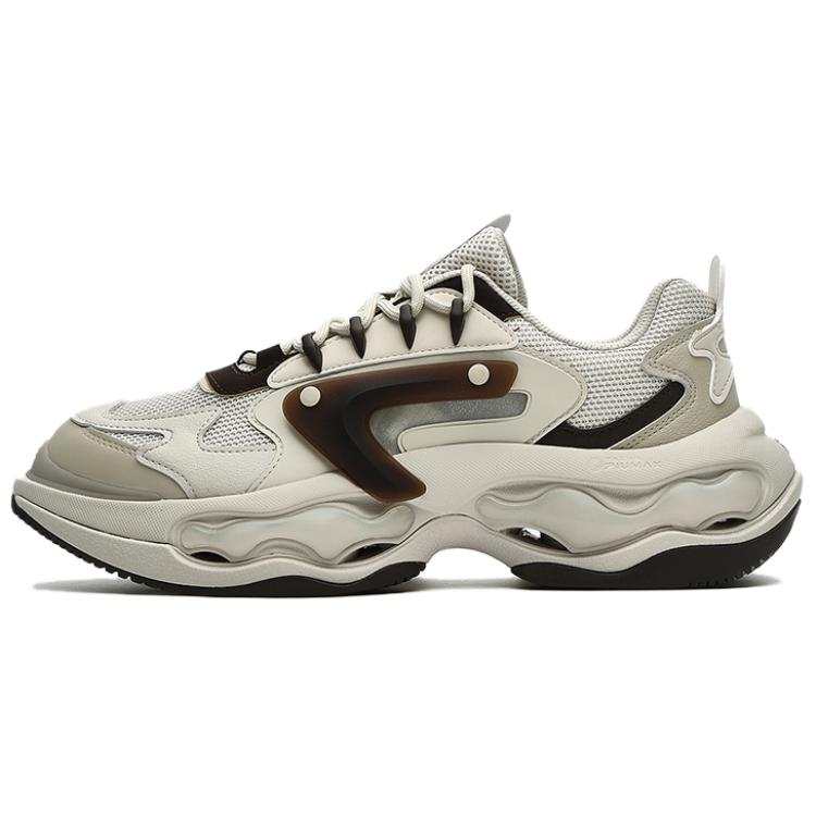 FILA FUSION Textile, Synthetic Leather, TPU Cushioning Abrasion Resistant Height Increasing Low top Running Shoes Men's