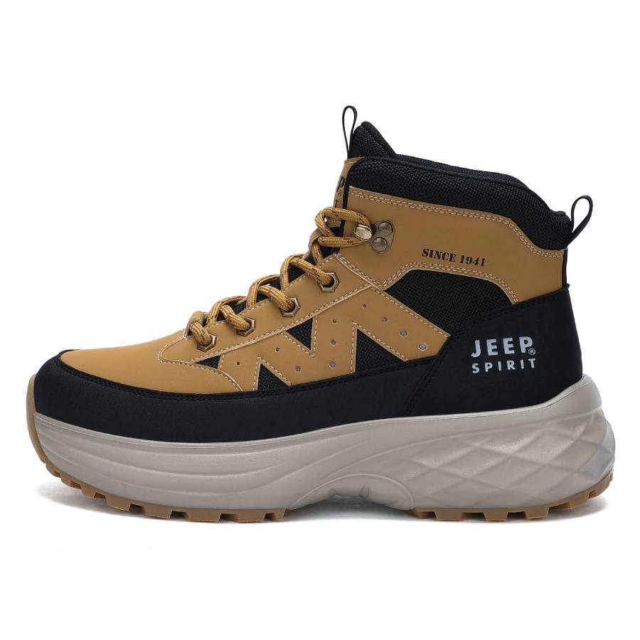 JEEP SPIRIT Mid top Outdoor Shoes Men's Sunrise Yellow