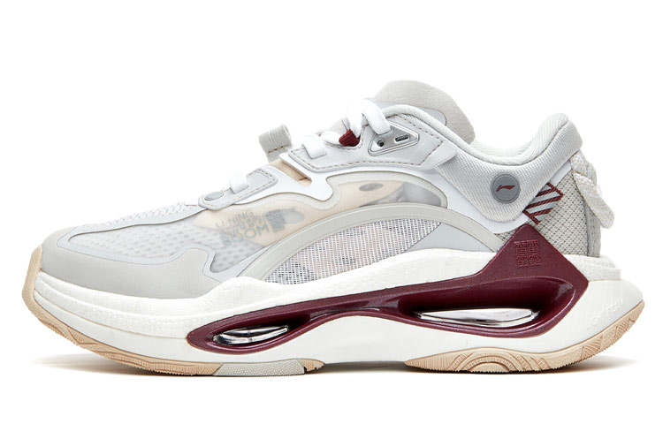 Li-Ning Li Ning Running Shoes Women's Low Top White/Gray/Red