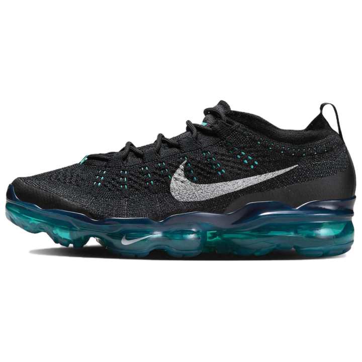 Nike Nike Air VaporMax 2023 Flyknit Black Rapid Teal Aquamarine Metallic Silver Women's