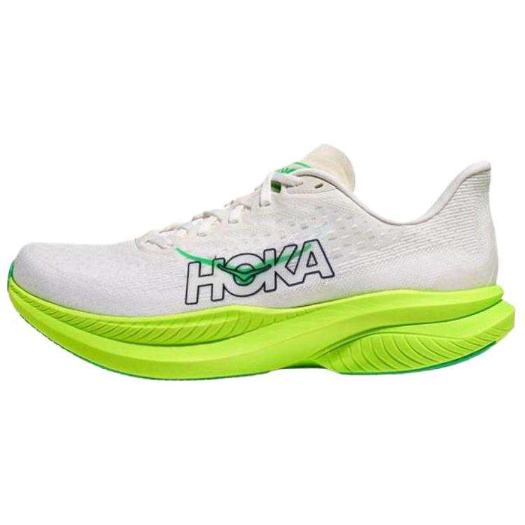 HOKA ONE ONE Mach 6 White Neon Lime