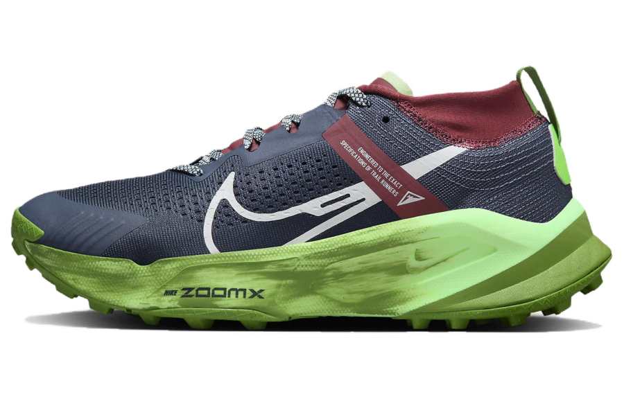 Nike Nike ZoomX Zegama Trail Lightweight Cushioning Low top Running Shoes Women's Blue Green