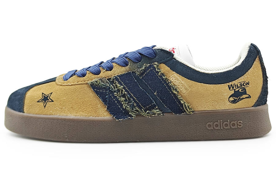 Adidas Adidas VL COURT 2.0 Cushioning, Wear Resistant Low top Skateboard Shoes Blue Brown