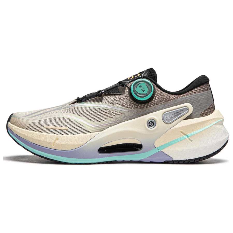 Li-Ning Li Ning Furious Rider 7.0 PRO V2 Running Shoes Men's Low Top Rock White Gray/Tree Gray Brown