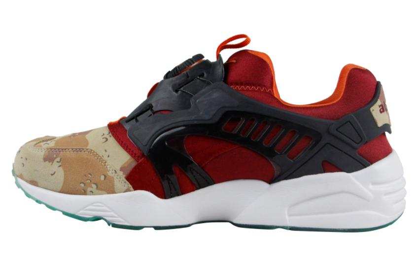 PUMA Disc Blaze Abrasion Resistant Breathable Low top Running Shoes Men's Black Red
