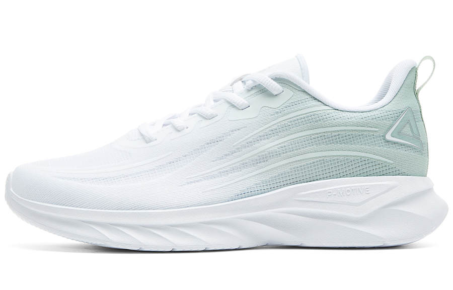 PEAK Low top Running Shoes Women's Large White Sprout Green
