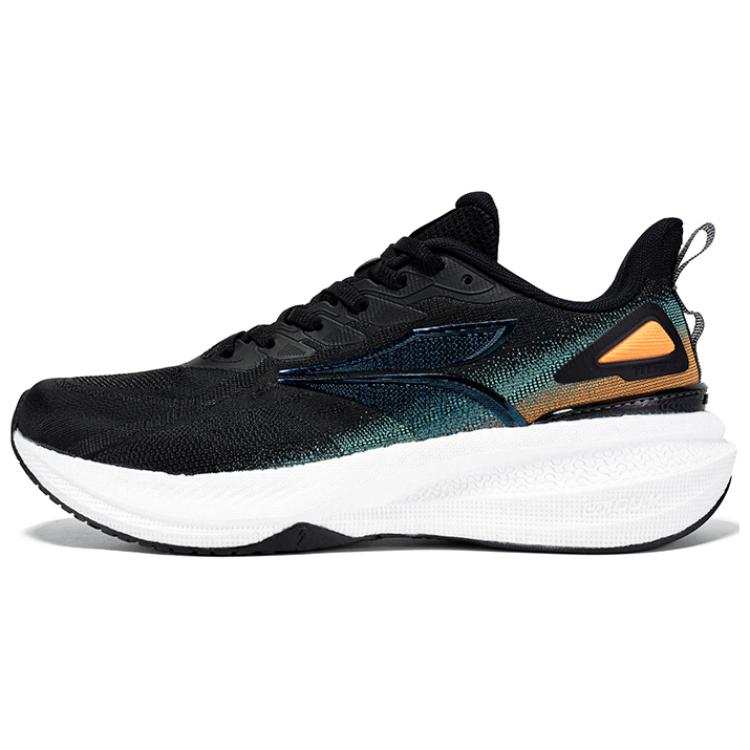 361° Slip Resistant Abrasion Resistant Low top Running Shoes Men's Black Orange