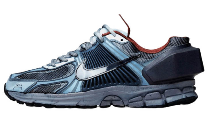 Nike Nike Zoom Vomero 5 Sports Slip Resistant Low top Running Shoes Men's Blue