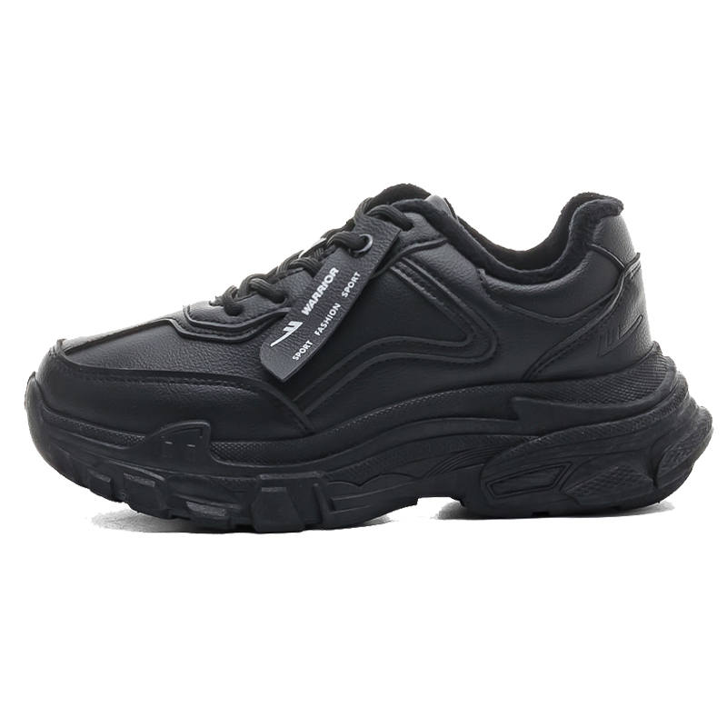 Warrior Minimalist Style Versatile, Thermal Fleece Lined, Trendy Classic Low top Chunky Sneakers Women's