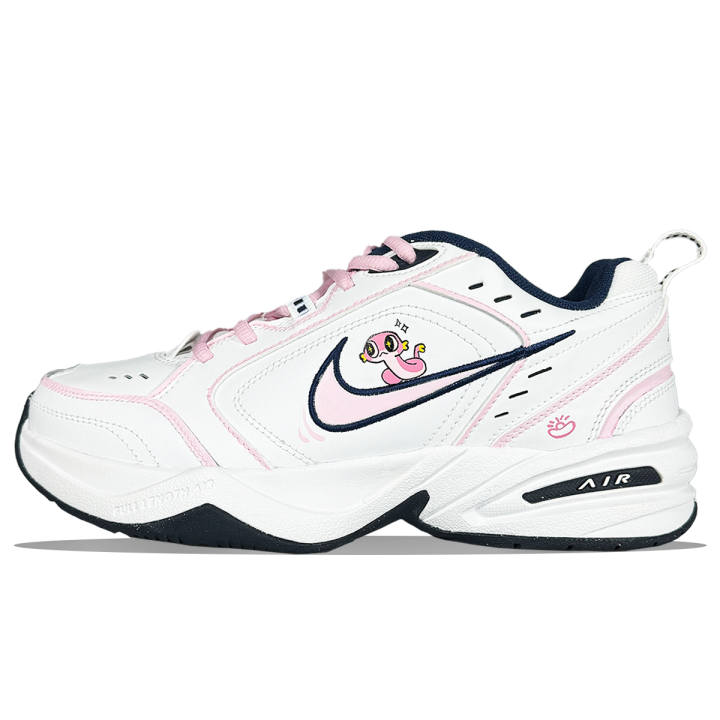 Nike Nike Air Monarch 4 Slip Resistant Abrasion Resistant Low top Chunky Sneakers Unisex Pink White