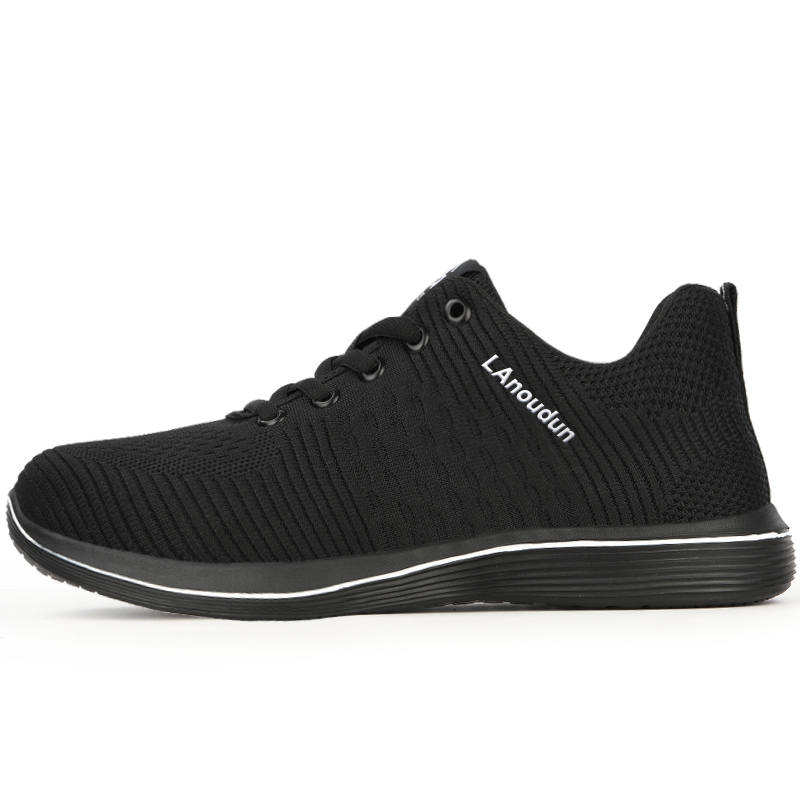 LANOUDUN Impact Resistant Lightweight Low top Outdoor Shoes Unisex Black