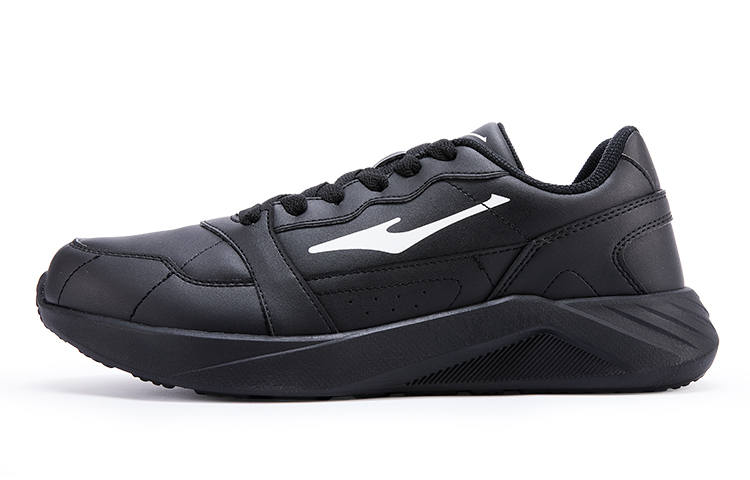 Erke Abrasion Resistant Abrasion Resistant Low top Running Shoes Men's Jet Black