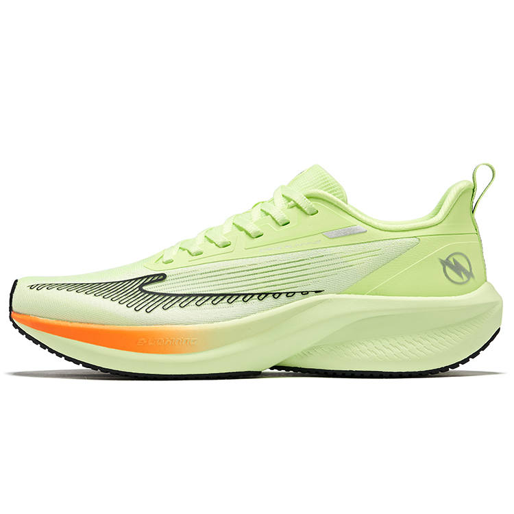 Erke Lightning 4 Cushioning Abrasion Resistant Rebound Low top Casual Running Shoes Men's Fluorescent Sprout Green