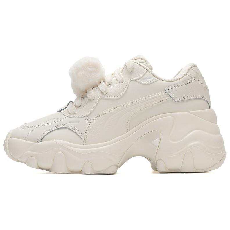 PUMA Pulsar Wedge Abrasion Resistant Low top Chunky Sneakers Women's White