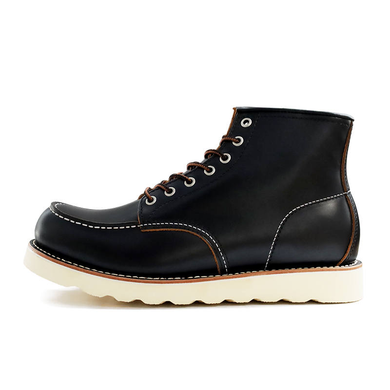 ROCKEY BAND Classic 875 Work Boots Vintage Abrasion Resistant Breathable High top Outdoor Shoes Women's Black