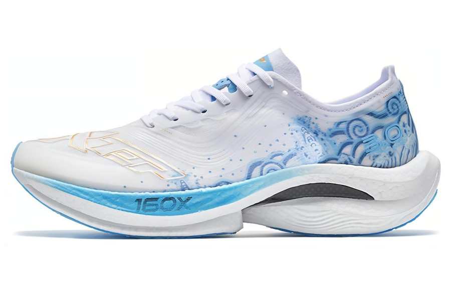 XTEP 160X 3.0 Slip Resistant Abrasion Resistant Low top Running Shoes Men's White Blue