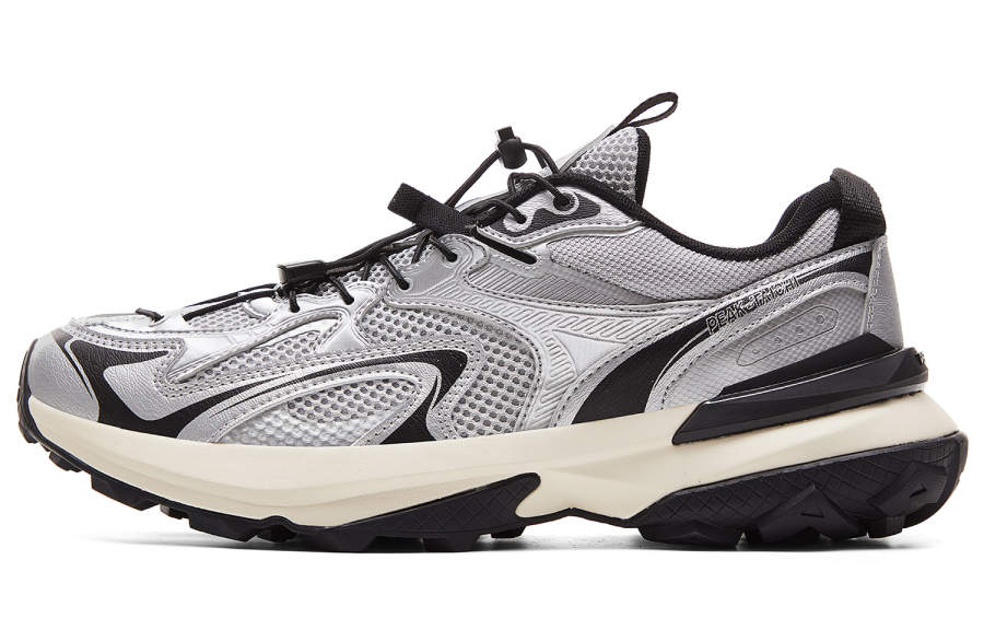 PEAK State Pole Cushioning Rebound Abrasion Resistant Breathable Slip Resistant Low top Outdoor Shoes Men's Gray Silver